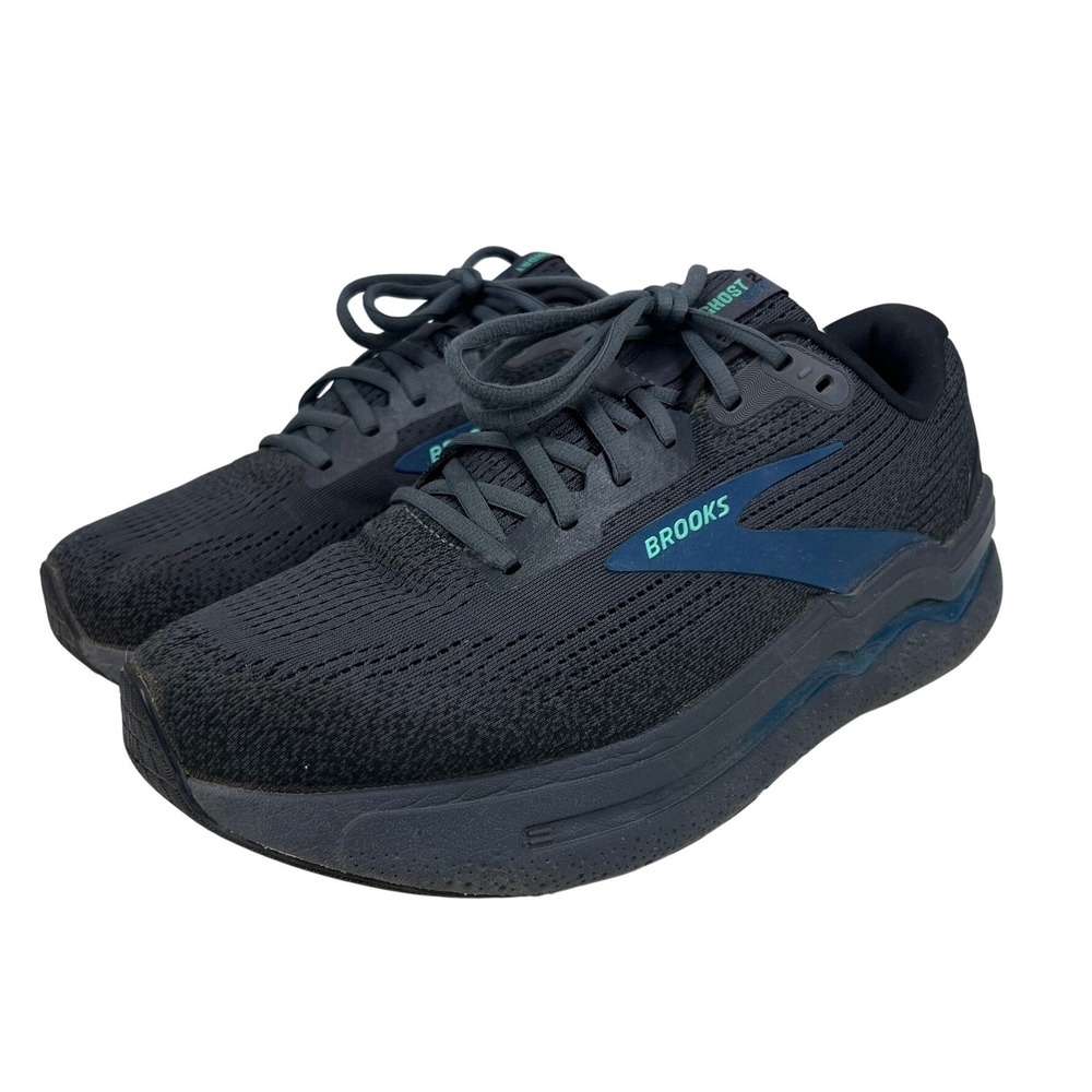 Brooks Ghost Max 2 Men Running Shoes Size 11 Grey Blue Extra Wide 4E 1104314E081